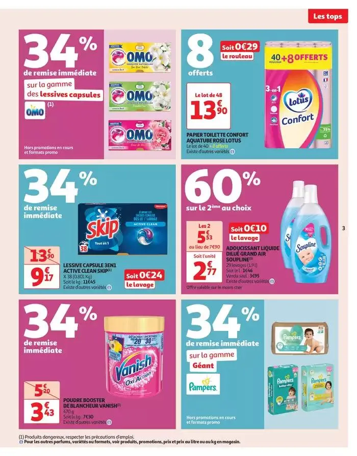 Des prix aussi bas, c'est le top du 29 avril au 11 mai 2025 - Catalogue page 3