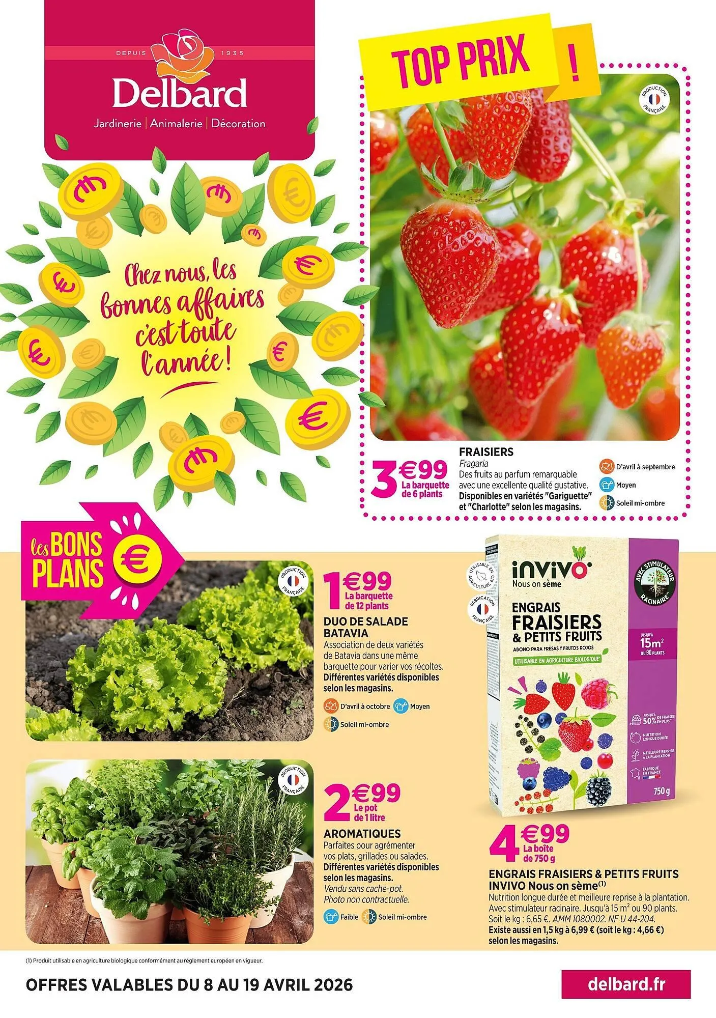 Catalogue Delbard du 8 avril au 19 avril 2026 - Catalogue page 1