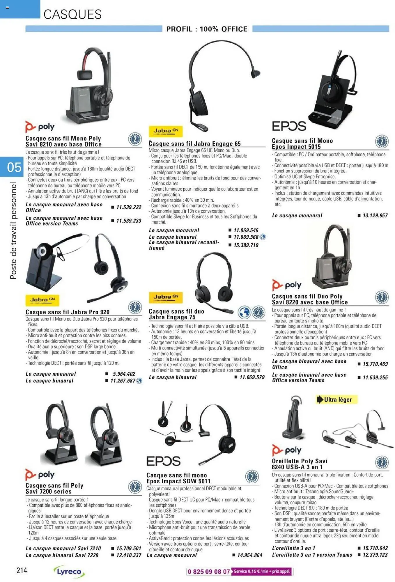 Catalogue Lyreco du 15 mai au 31 décembre 2023 - Catalogue page 214