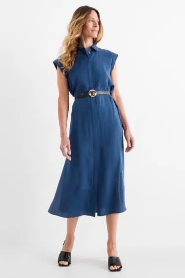 Floral dress with belt