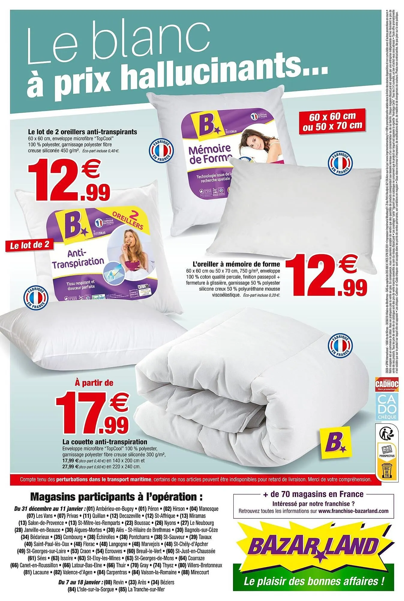 Catalogue Bazarland du 31 décembre au 11 janvier 2026 - Catalogue page 12