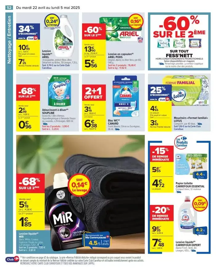 -50% SUR LE 2ÈME SUR TOUT JOKER du 22 avril au 5 mai 2025 - Catalogue page 56