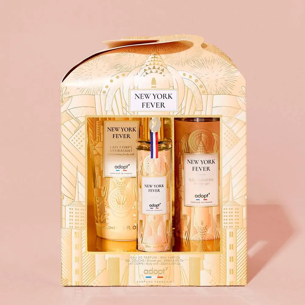 New York fever Coffret chalet eau de parfum 50ml + gel douche 250 ml + lait corps 200 ml