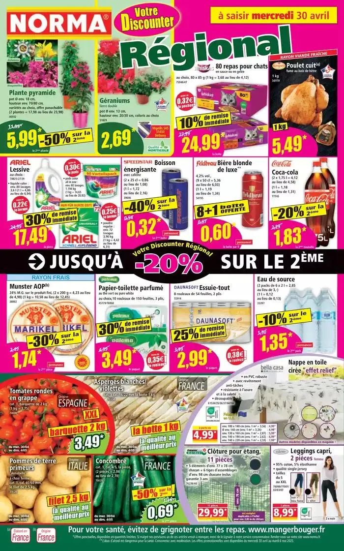 Jusquà -50% sur le 2ème - 1