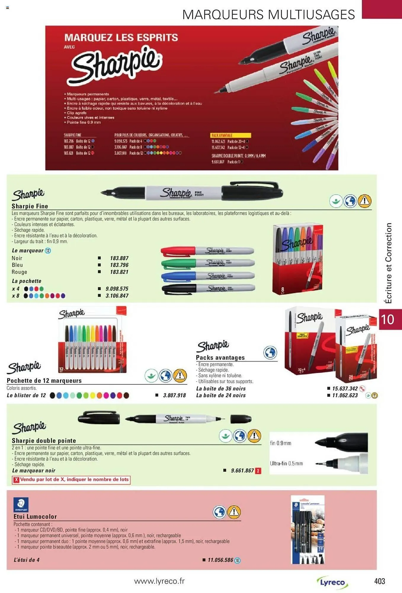Catalogue Lyreco du 15 mai au 31 décembre 2023 - Catalogue page 403