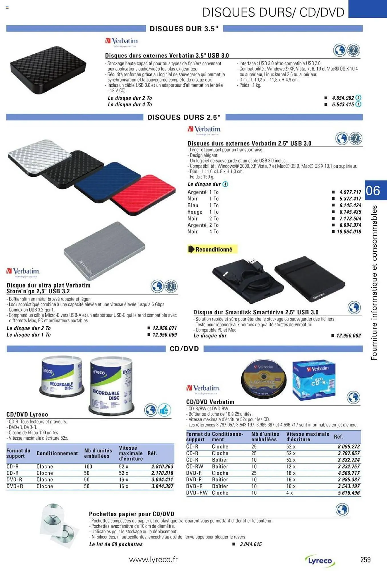 Catalogue Lyreco du 15 mai au 31 décembre 2023 - Catalogue page 259