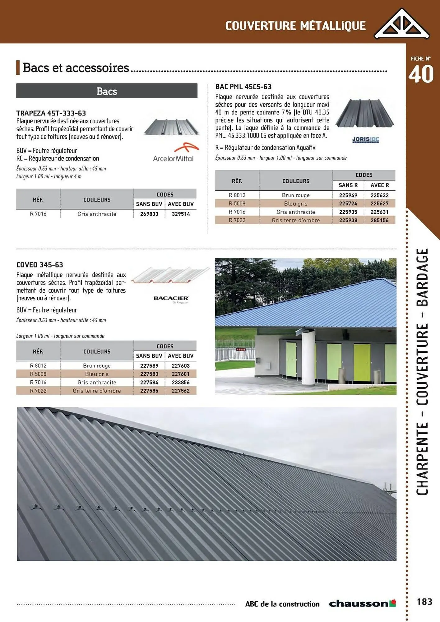 Catalogue Chausson Matériaux du 2 mai au 31 décembre 2025 - Catalogue page 185