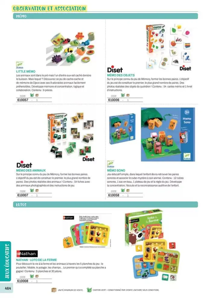 Nos Catalogues Thématiques du 1 janvier au 31 décembre 2025 - Catalogue page 466