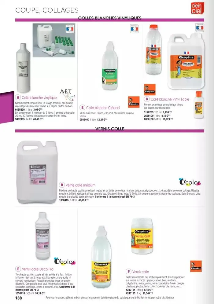 Écoles et loisirs 2025 du 1 janvier au 31 décembre 2025 - Catalogue page 138