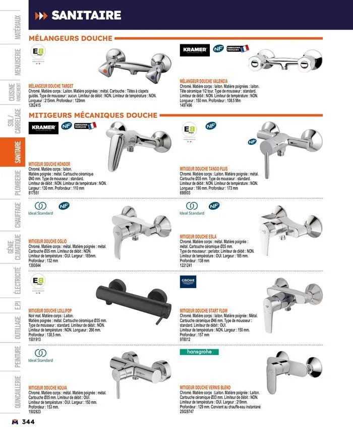 Guide produits 2024 du 15 mars au 31 décembre 2024 - Catalogue page 344