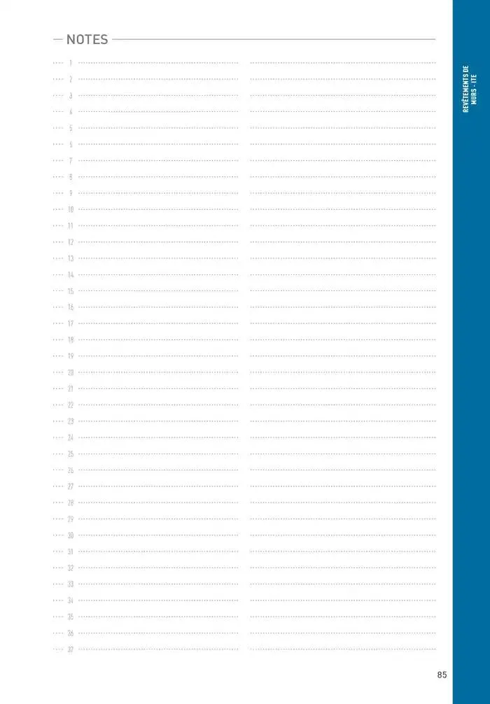 Matériaux 2025 du 1 janvier au 31 décembre 2025 - Catalogue page 85