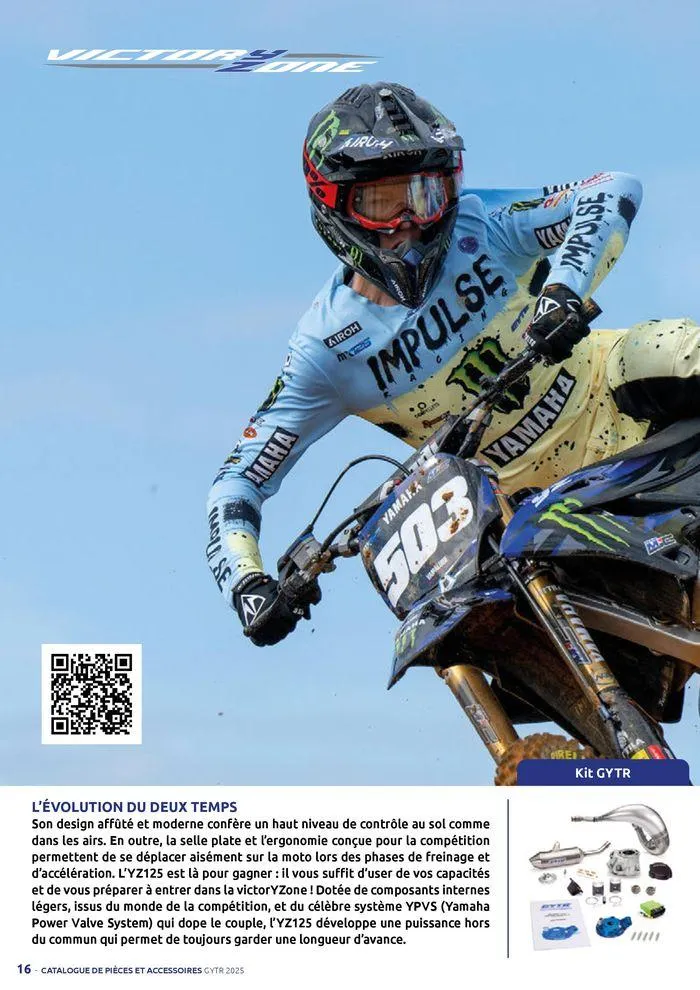 Catalogue Yamaha Motos - Accessoires GYTR Off Road du 23 septembre au 30 avril 2025 - Catalogue page 16