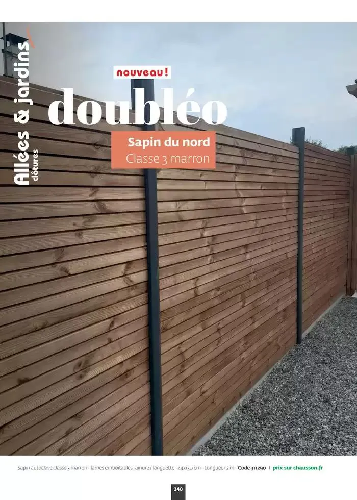 Aménagez votre extérieur SAISON 2025 du 1 janvier au 31 décembre 2025 - Catalogue page 142