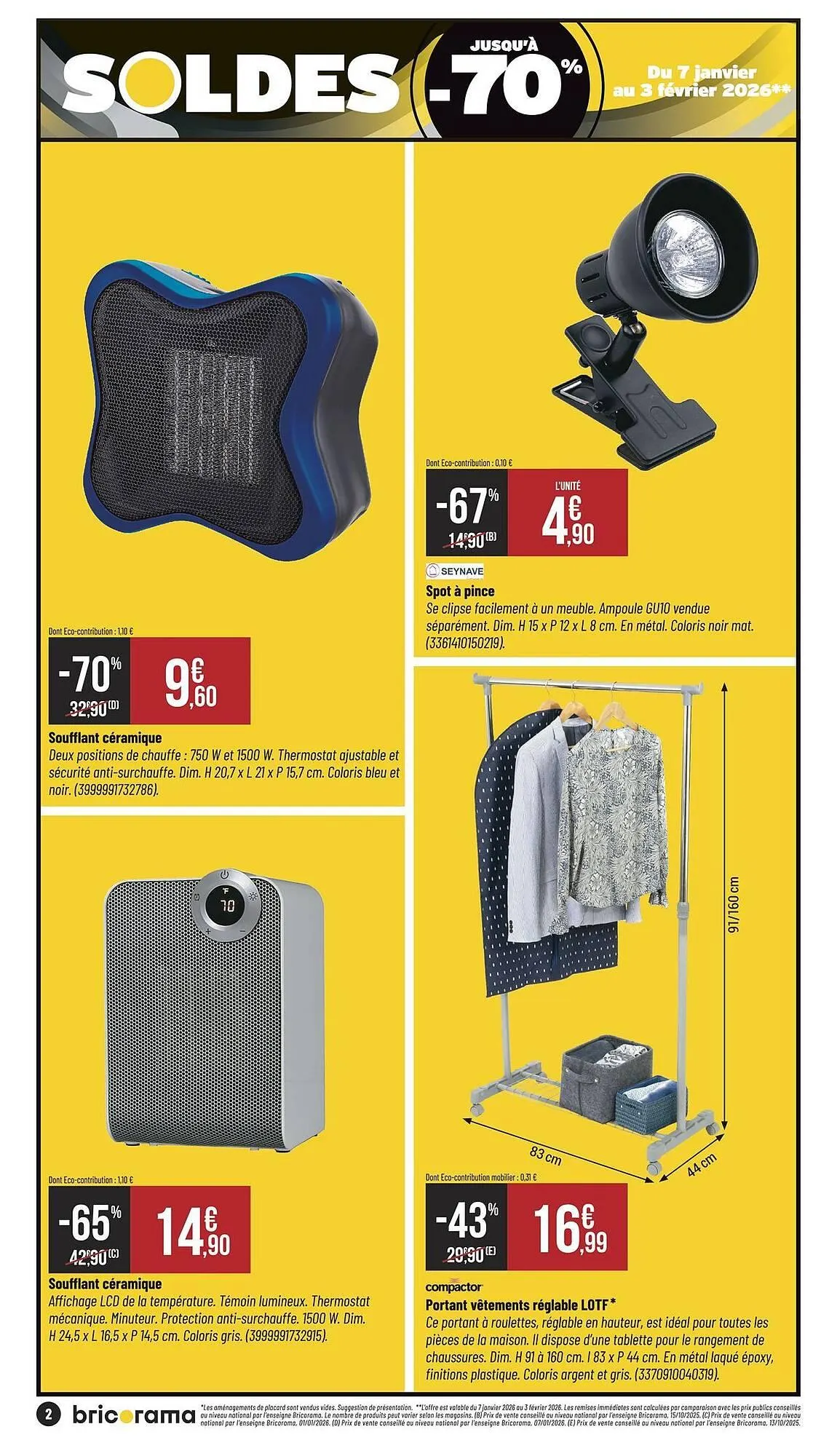 Catalogue Bricorama du 7 janvier au 18 janvier 2026 - Catalogue page 2