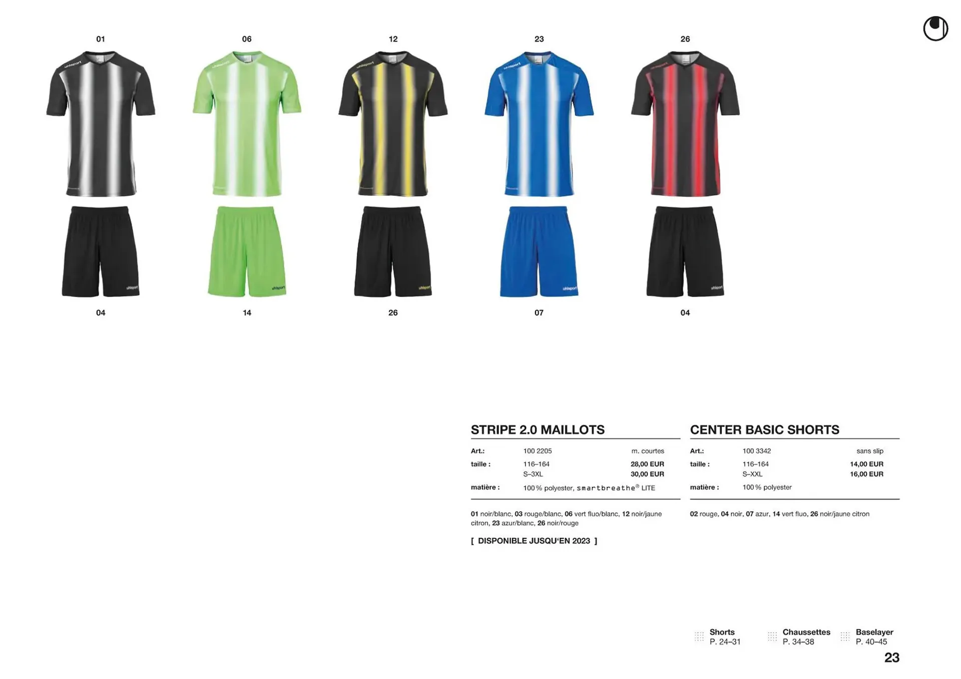 Catalogue Uhlsport du 1 mars au 31 décembre 2023 - Catalogue page 23