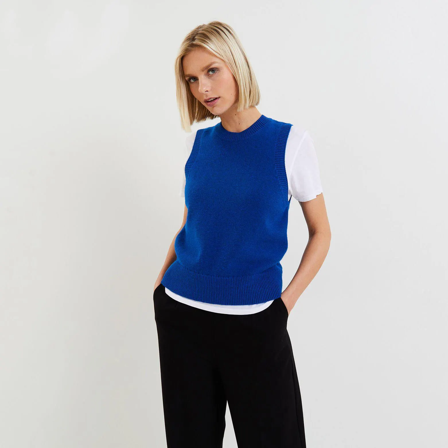 Pull sans manches femme