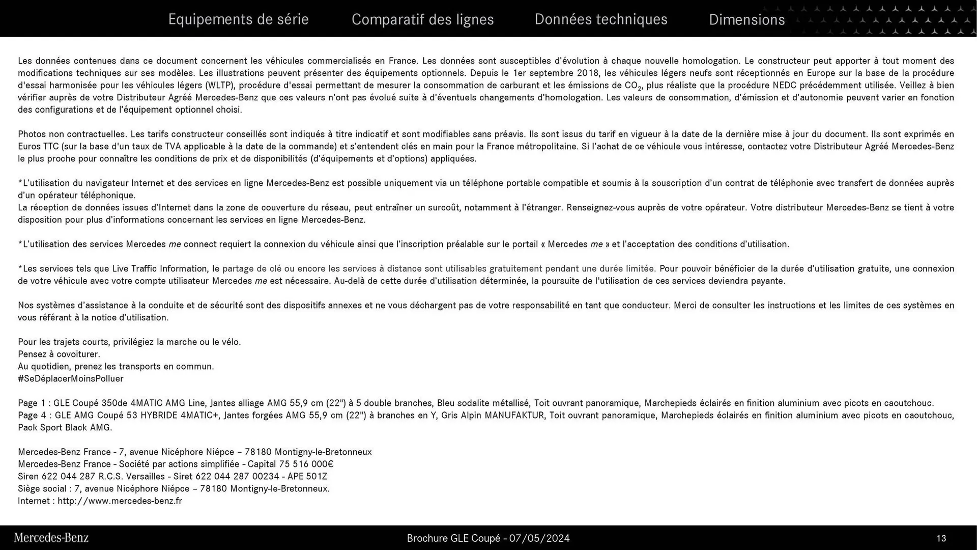Catalogue Mercedes-Benz GLE du 9 septembre au 31 août 2025 - Catalogue page 13
