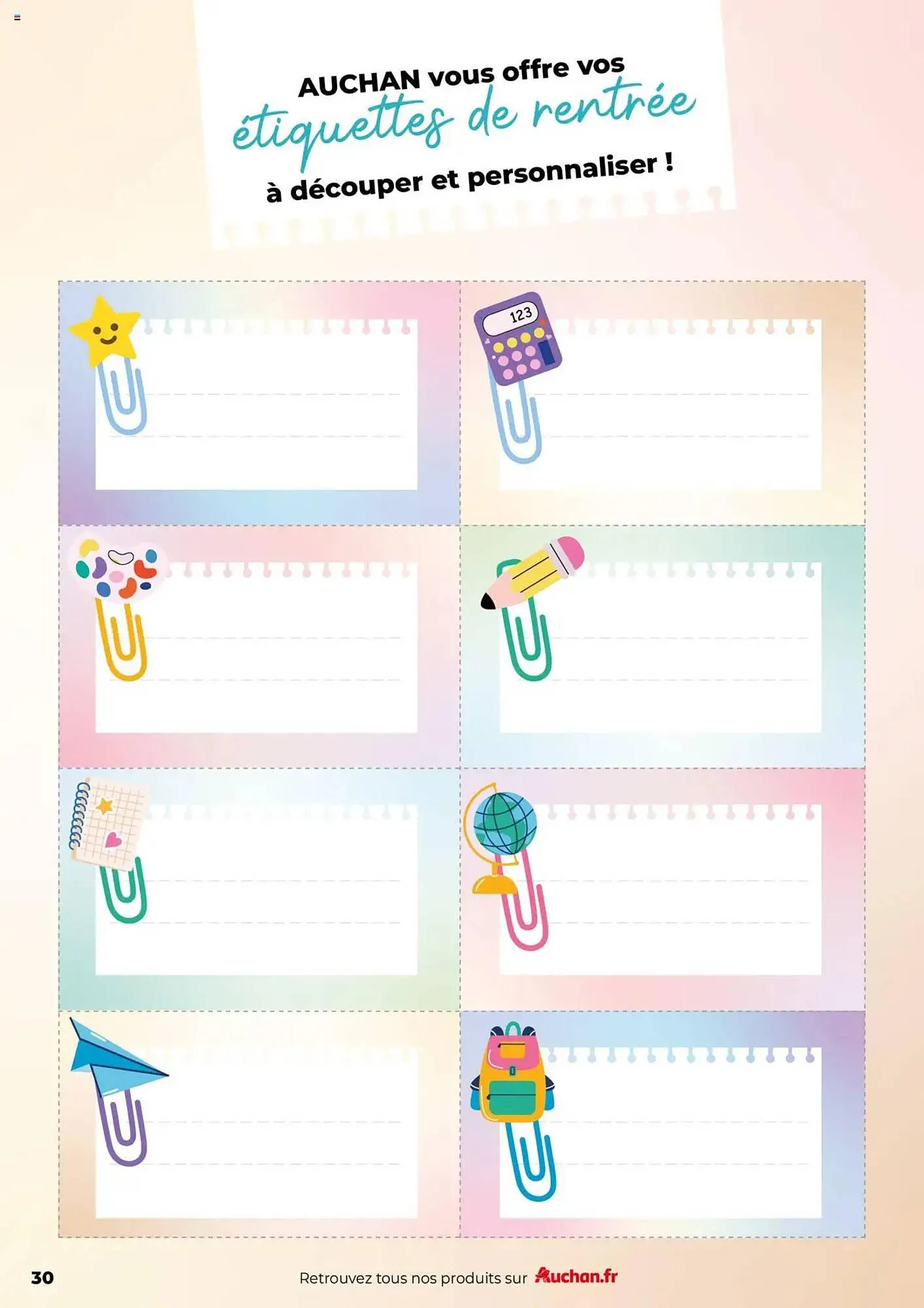 Catalogue Auchan du 1 juillet au 31 août 2025 - Catalogue page 30