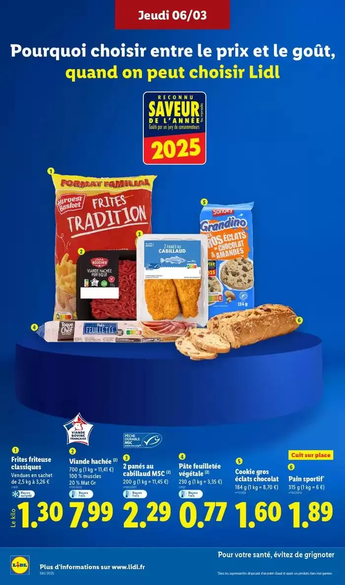 Les bonnes affaires sont chez Lidl ! Découvrez une sélection de produits à petits prix du 6 mars au 12 mars 2025 - Catalogue page 10