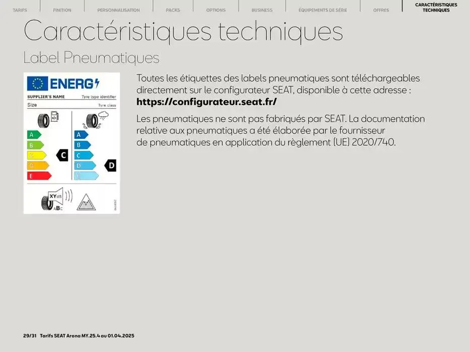 SEAT Arona du 31 mars au 29 mars 2026 - Catalogue page 29