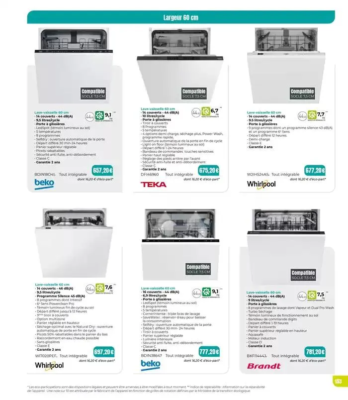 Consultez le menu avant de vous mettre en cuisine. du 7 janvier au 31 décembre 2025 - Catalogue page 153