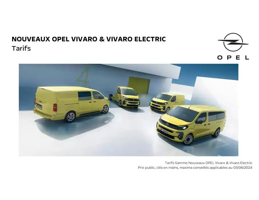 Opel Vivaro du 17 décembre au 17 décembre 2025 - Catalogue page 1