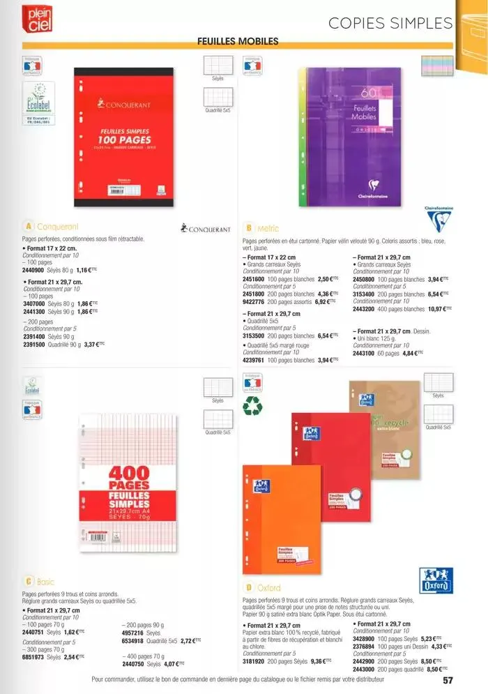 Écoles et loisirs 2025 du 1 janvier au 31 décembre 2025 - Catalogue page 57