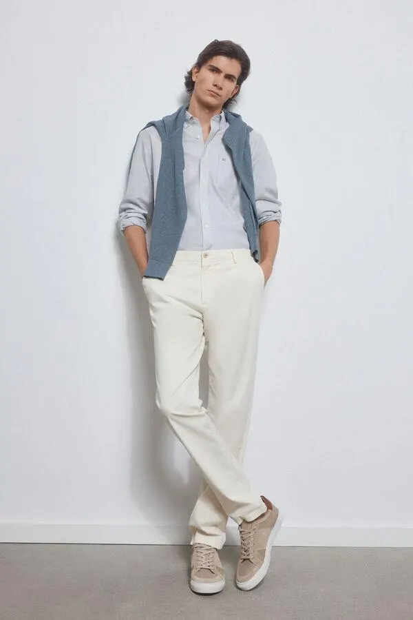 Camisa non iron oxford rayas