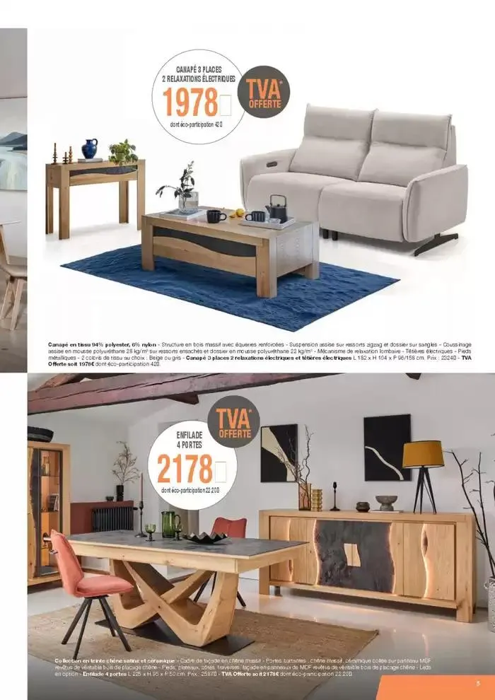Jusqu’au 26 avril, profitez de la TVA OFFERTE du 21 mars au 26 avril 2025 - Catalogue page 5