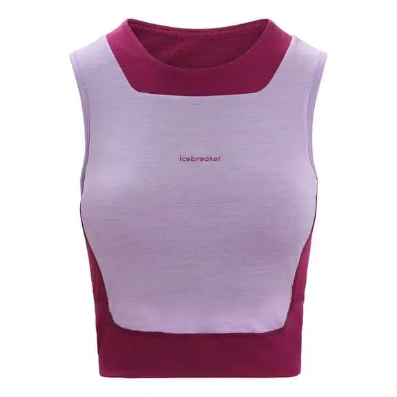 Top Icebreaker ZoneKnit rose foncé rose clair femme