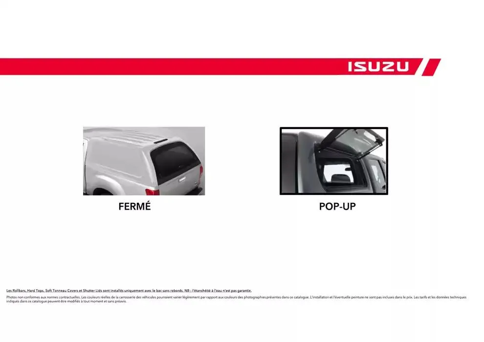 ISUZU SPACE N60B Accessoires du 15 octobre au 15 octobre 2025 - Catalogue page 17