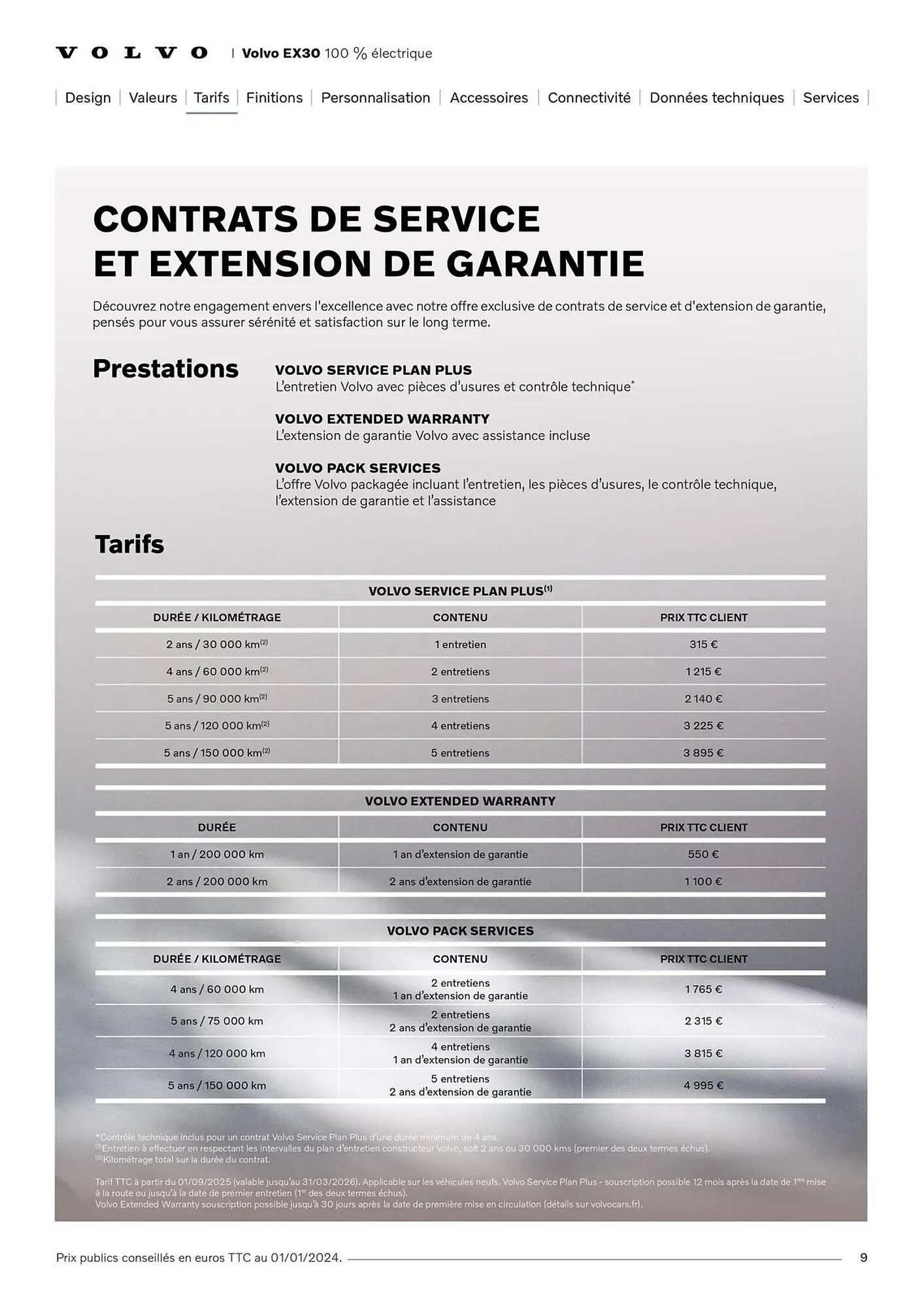 Catalogue VOLVO du 7 janvier au 31 janvier 2027 - Catalogue page 9