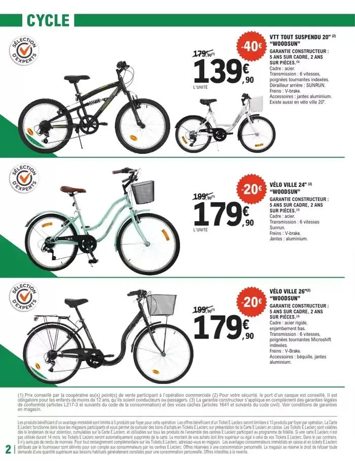 E.Leclerc Sports PRINTEMPS du 25 mars au 12 avril 2025 - Catalogue page 2