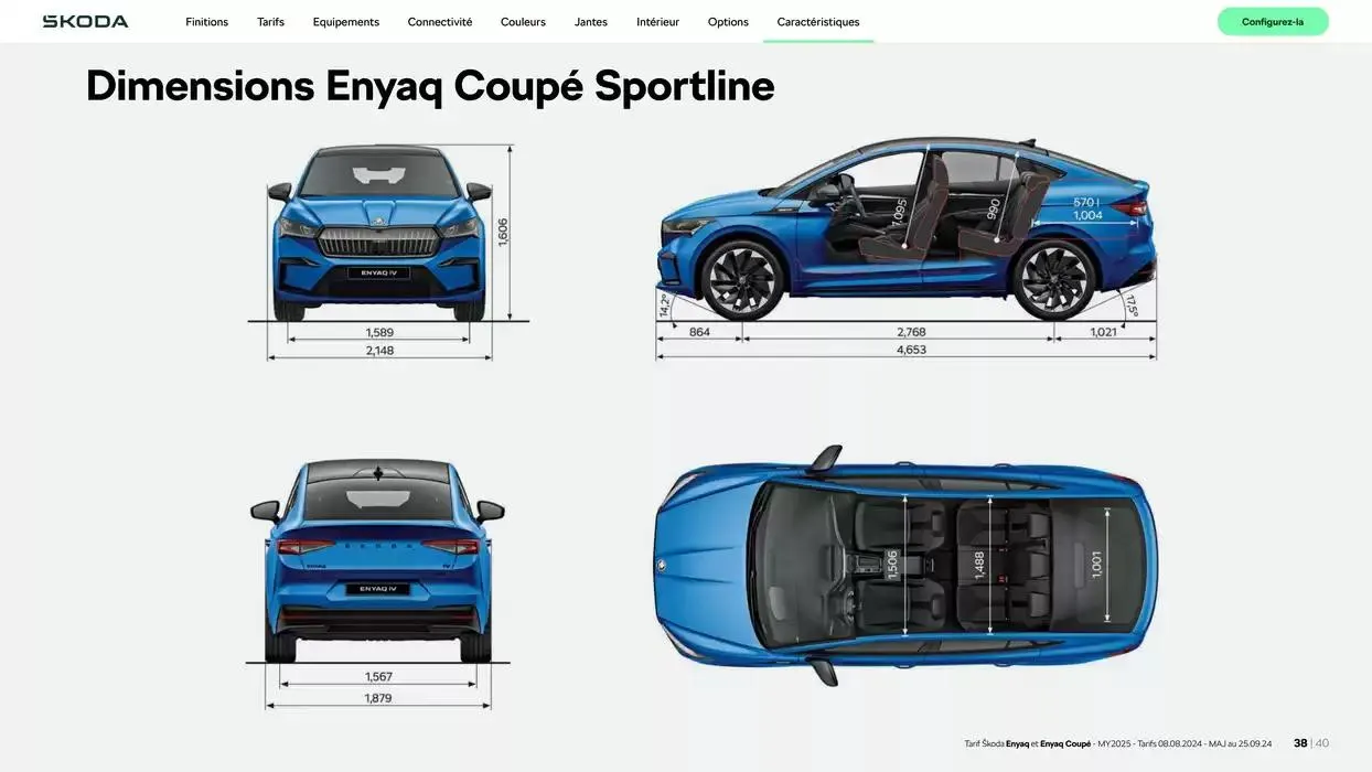 Enyaq SUV Version 85 du 6 novembre au 6 novembre 2025 - Catalogue page 38
