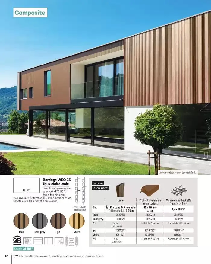 Aménagements Extérieurs 2025 du 1 janvier au 31 décembre 2025 - Catalogue page 78