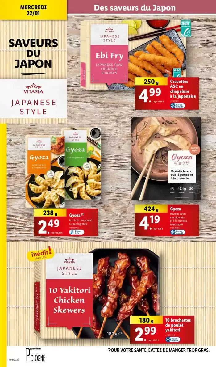 Lidl vous invite à un voyage culinaire en Asie avec leur gamme Vitasia! du 22 janvier au 28 janvier 2025 - Catalogue page 26