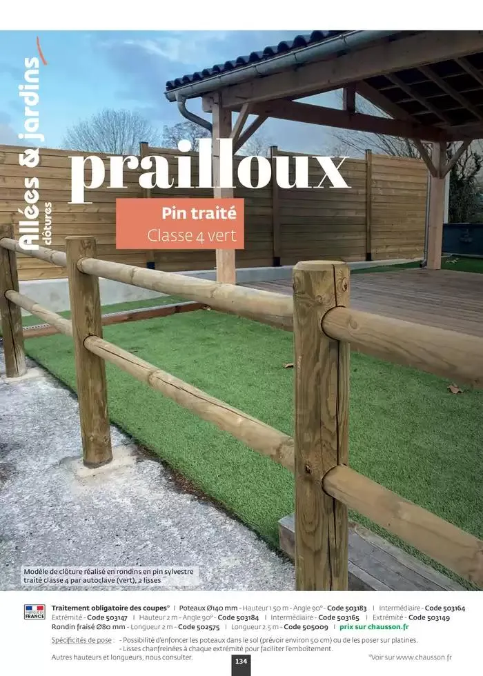 Aménagez votre extérieur SAISON 2025 du 1 janvier au 31 décembre 2025 - Catalogue page 136