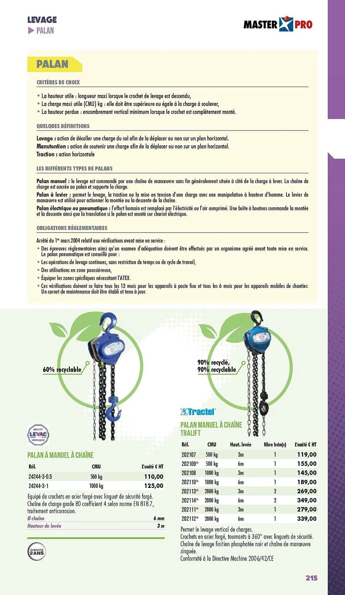 Catalogue Master Pro du 3 janvier au 31 décembre 2025 - Catalogue page 217