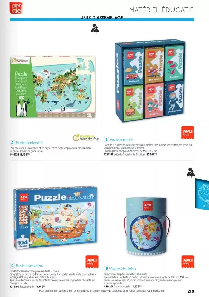 Écoles et loisirs 2025 du 1 janvier au 31 décembre 2025 - Catalogue page 219