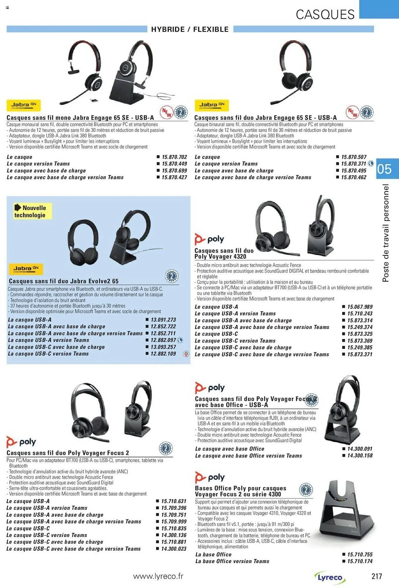 Catalogue Lyreco du 15 mai au 31 décembre 2023 - Catalogue page 217