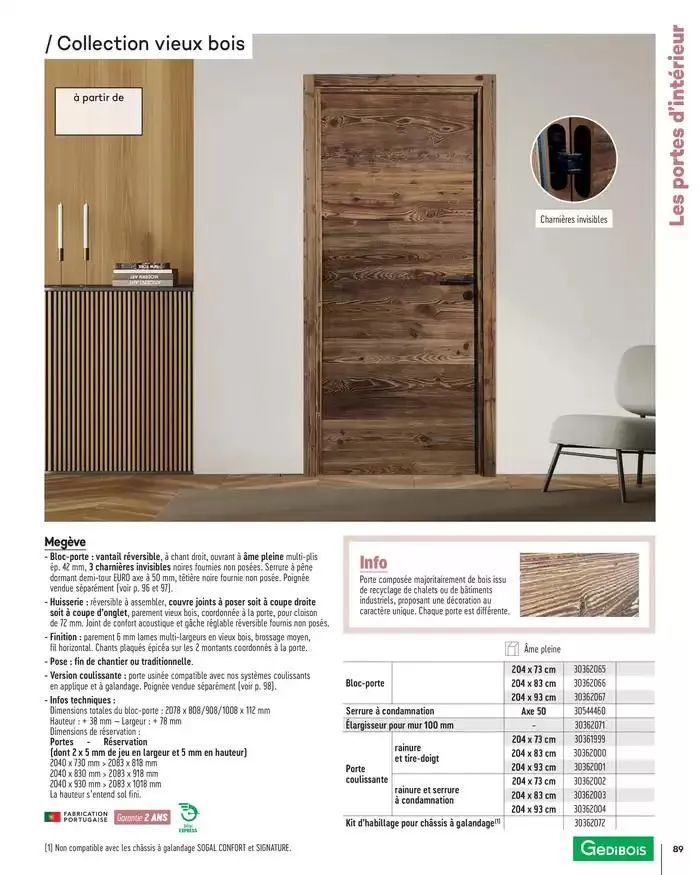 Aménagents Intérieurs 2025 du 1 janvier au 31 décembre 2025 - Catalogue page 89