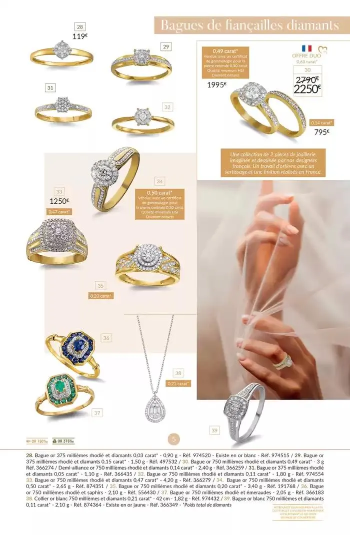 La Vie en Or : Mariage - Fiançailles du 13 mars au 31 décembre 2025 - Catalogue page 5