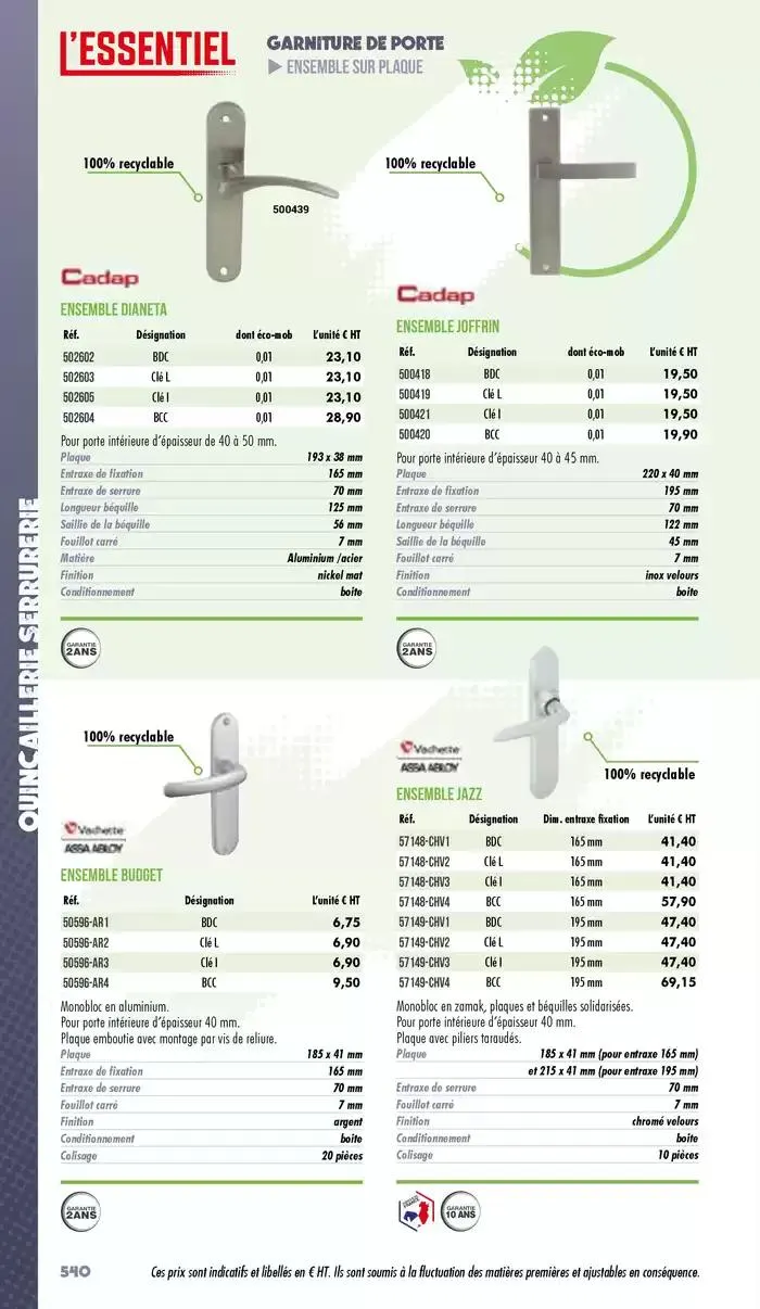 Essentiel Industrie 2025 du 3 janvier au 31 décembre 2025 - Catalogue page 542