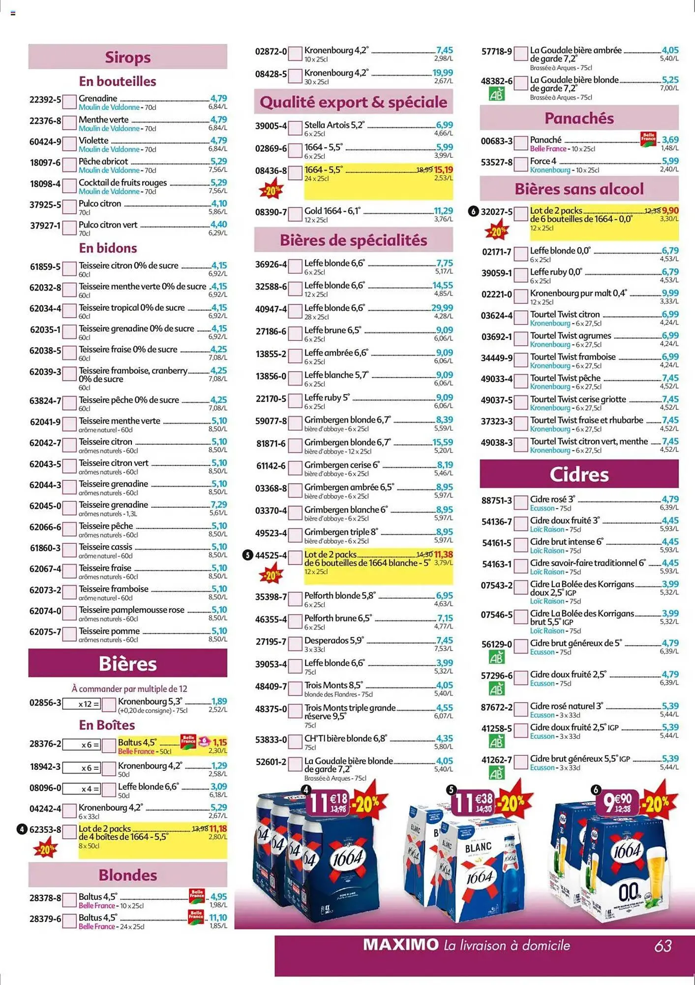 Catalogue Maximo du 7 juillet au 3 août 2025 - Catalogue page 63