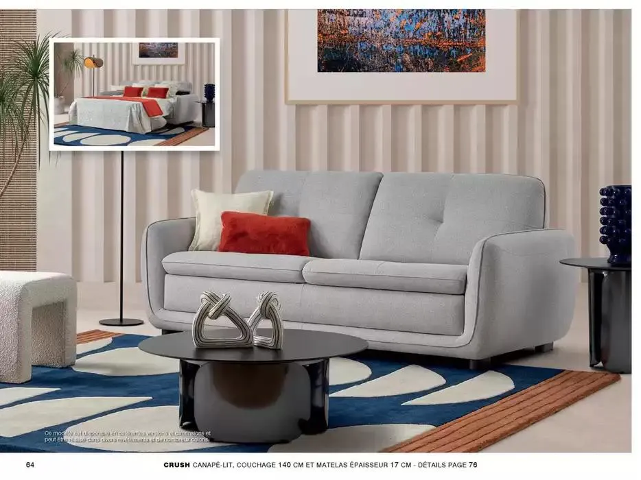 Catalogue Canapés et Fauteuils 2025  du 1 janvier au 31 décembre 2025 - Catalogue page 64