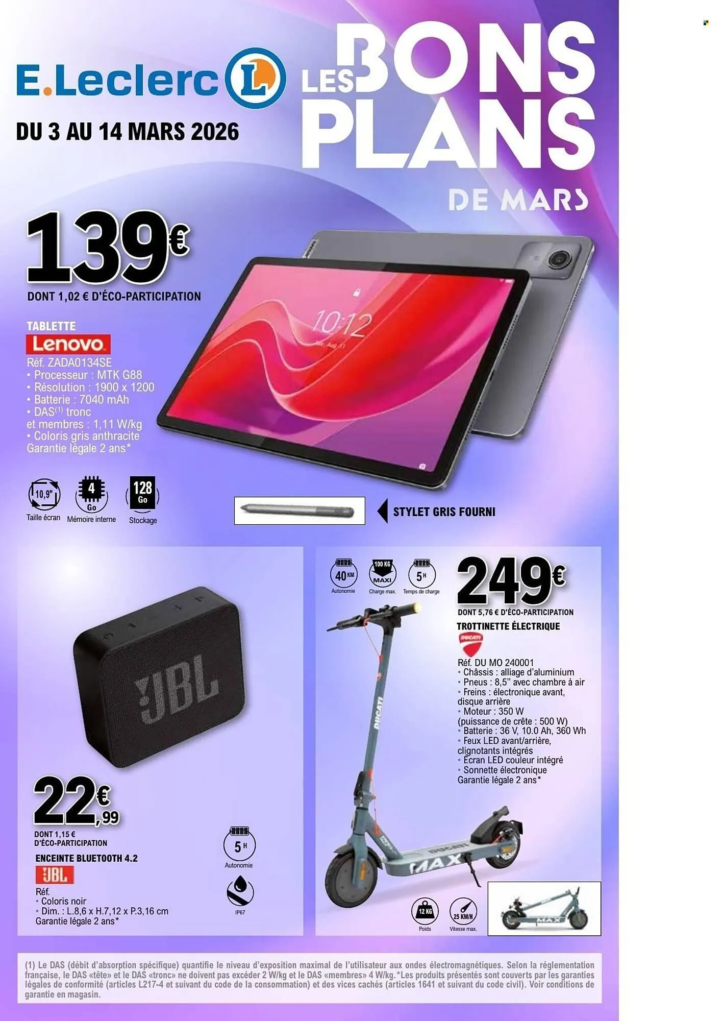 Catalogue E.Leclerc du 3 mars au 14 mars 2026 - Catalogue page 1