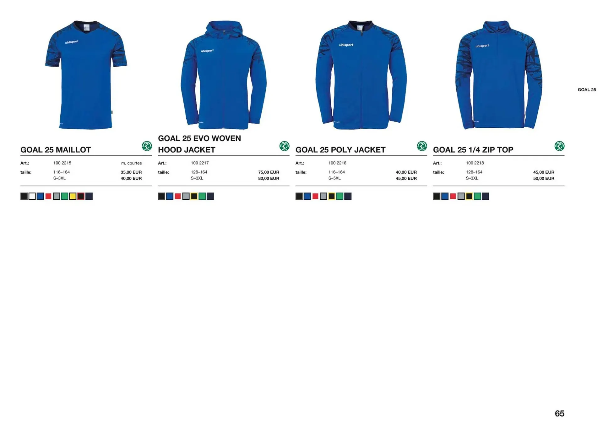 Catalogue Uhlsport du 1 mars au 31 décembre 2023 - Catalogue page 65