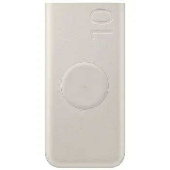 PowerBank Samsung 10000mAh recyclé beige + charge sans fil