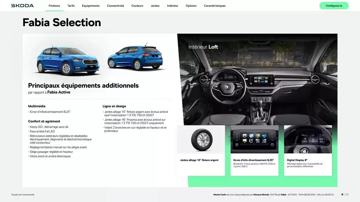 Fabia Selection 1.0 TSI 95ch BVM du 9 octobre au 30 juin 2025 - Catalogue page 4