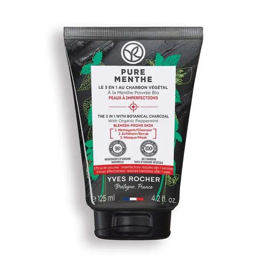 Le 3 en 1 Charbon Nettoyant, Exfoliant & Masque